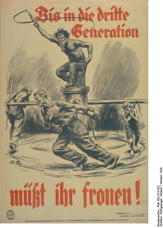 Anti-Young-Plan Plakat des Reichsausschusses für das Deutsche Volksbegehren (Oktober 1929)